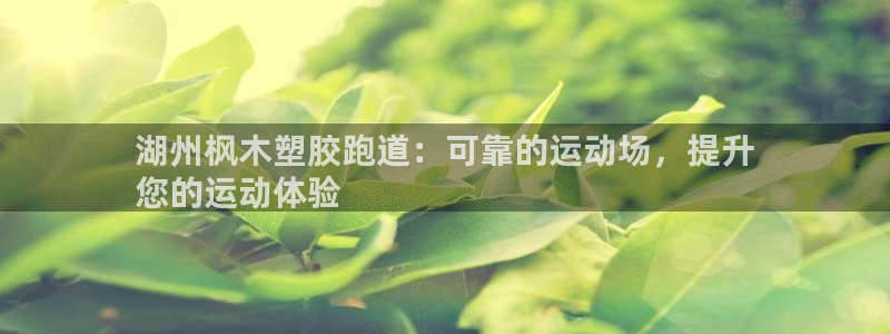 尊龙凯时logo：湖州枫木塑胶跑道：可靠的运动场，提