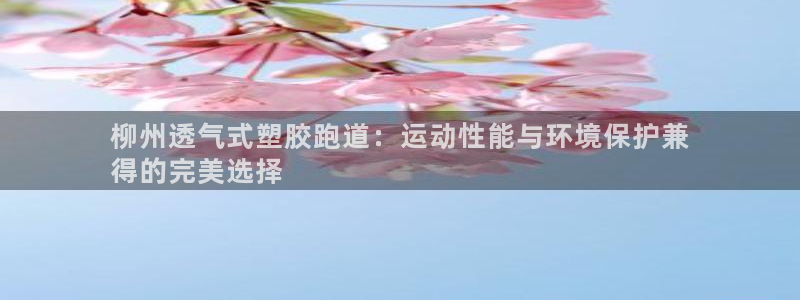 凯时国际app首页登录：柳州透气式塑胶跑道：运动性能与环境保护兼
得的完美选择